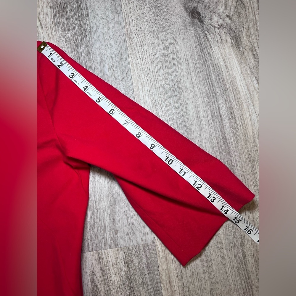 Piazza Sempione Bold Red Dress Size 40 - Picture 12 of 15